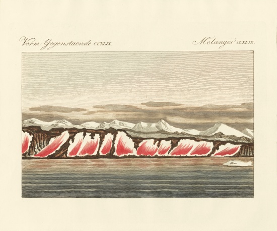 Red-coloured snow from German School, (19th century)