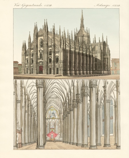 The Cathedral of Milan from German School, (19th century)