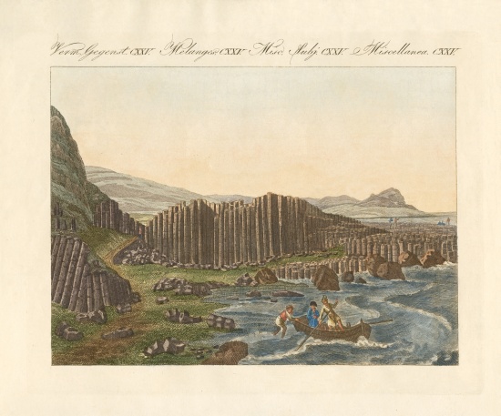 The giant dike in Ireland from German School, (19th century)