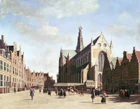 The large market in Haarlem.