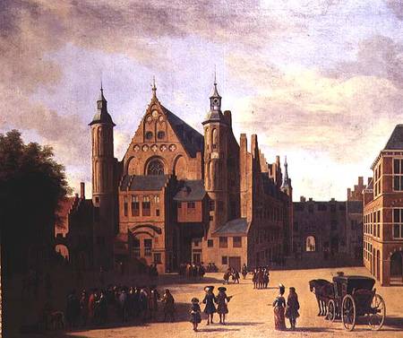 A Town Square in Haarlem from Gerrit Adriaensz Berckheyde