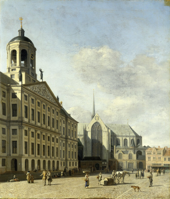 The Town Hall in Amsterdam from Gerrit Adriaensz. Berckheyde