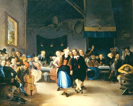 Wedding Dance in a Tavern from Gerrit Lundens
