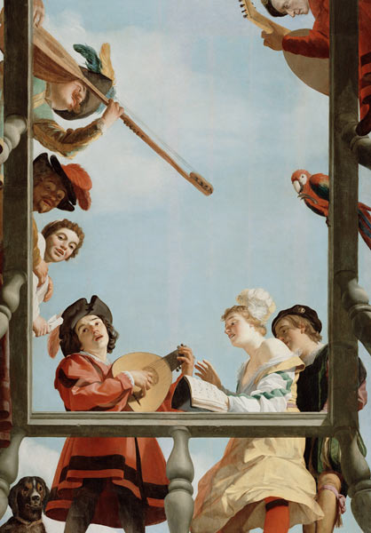 Musical Group on a Balcony from Gerrit van Honthorst
