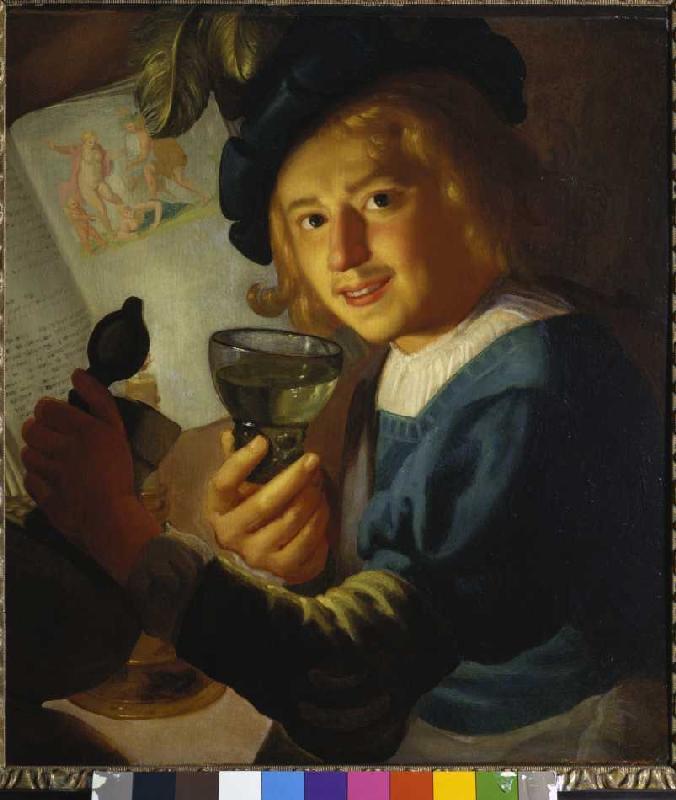 Young drinker from Gerrit van Honthorst