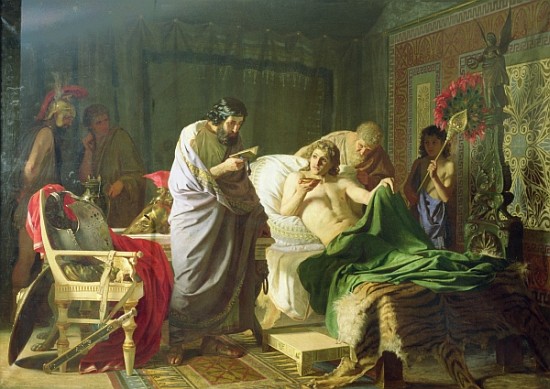 Confidence of Alexander the Great into his physician Philippos from G.I. Semiradski