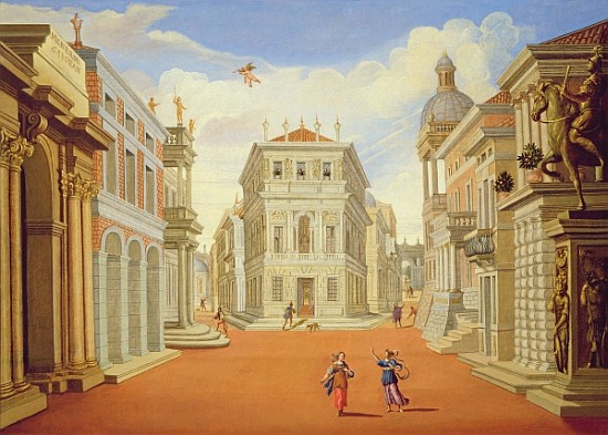 Act II, scenes I and VIII from Giacomo Torelli