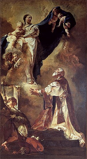 Virgin and Child Appearing to St. Philip Neri, 1725-26 from Giambattista Piazzetta or Piazetta