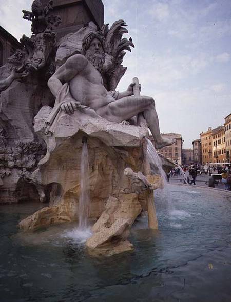 The Fountain of the Four Rivers from Gianlorenzo  Bernini