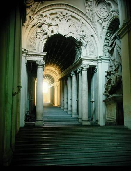 Interior with view of the staircase (photo) from Gianlorenzo Bernini