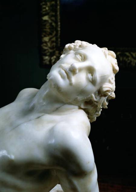The Martyrdom of St. Lawrence, detail of the head of the saint from Gianlorenzo Bernini
