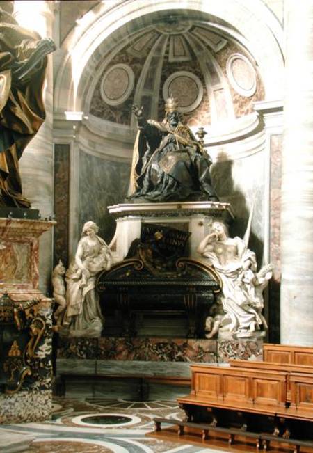 Monument to Urban VIII (1623-44) with the figures of Charity and Justice from Gianlorenzo Bernini