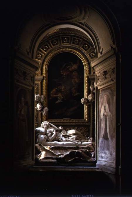 View of the the Altieri chapel with the Death of the Blessed Ludovica Albertoni from Gianlorenzo Bernini