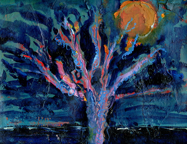 Tree and Strawberry Moon from Gigi Sudbury