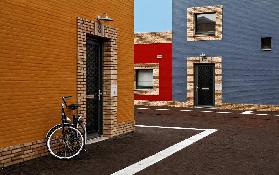 colored facades