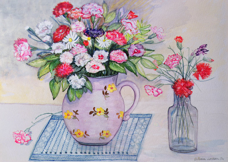 Carnations and Daisies, 1989  from  Gillian  Lawson
