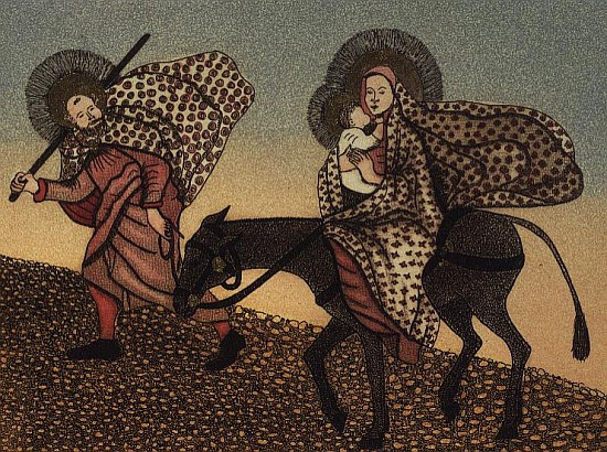 Flight Into Egypt II (etching)  from  Gillian  Lawson