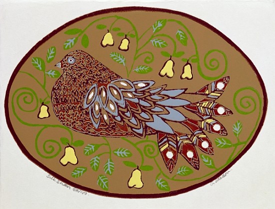 Partridge in a Pear Tree (print)  from  Gillian  Lawson