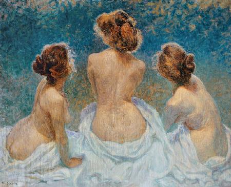 Les Printemps de la vie (Spring of Life), 1902, painting by Kienerk George (1869-1948), oil on canva