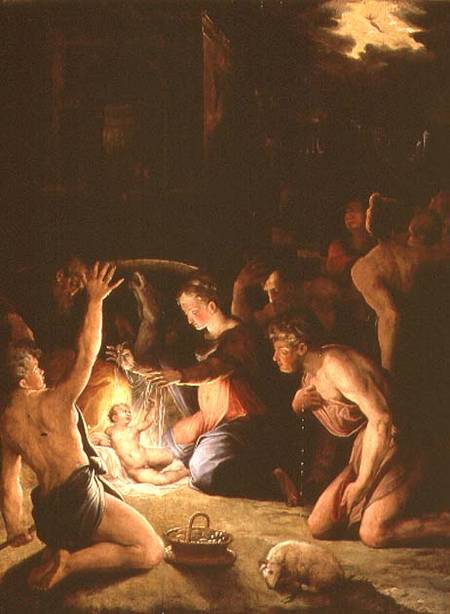 The Adoration of the Shepherds (panel) from Giorgio Vasari