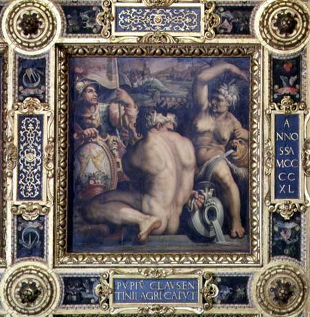Allegory of the Casentino region from the ceiling of the Salone dei Cinquecento from Giorgio Vasari