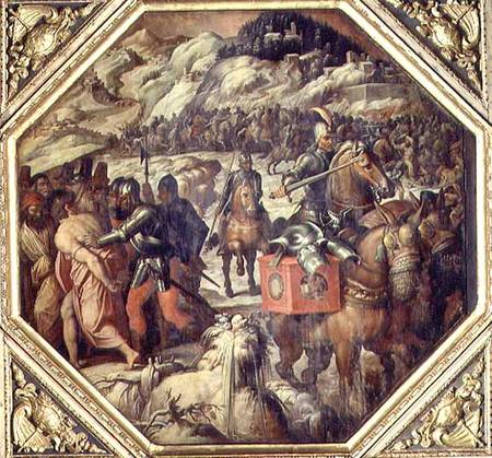 The Defeat of the Venetians in the Casentino from the ceiling of the Salone dei Cinquecento from Giorgio Vasari