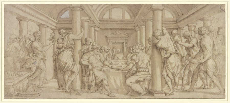 The Wedding of Esther and Ahasuerus from Giorgio Vasari