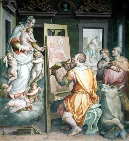 St. Luke Painting the Virgin from Giorgio Vasari