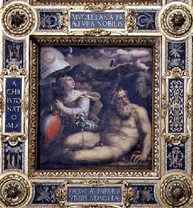 Allegory of the town of Fiesole from the ceiling of the Salone dei Cinquecento
