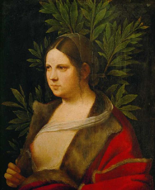 Bildnis einer jungen Frau (Petrarca's Laura) from Giorgione (aka Giorgio Barbarelli or da Castelfranco)