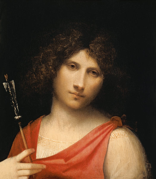 Youth holding an Arrow from Giorgione (aka Giorgio Barbarelli or da Castelfranco)