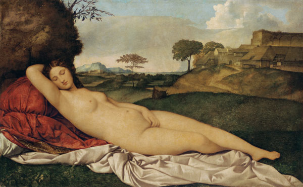 Slumbering Madonna from Giorgione (aka Giorgio Barbarelli or da Castelfranco)