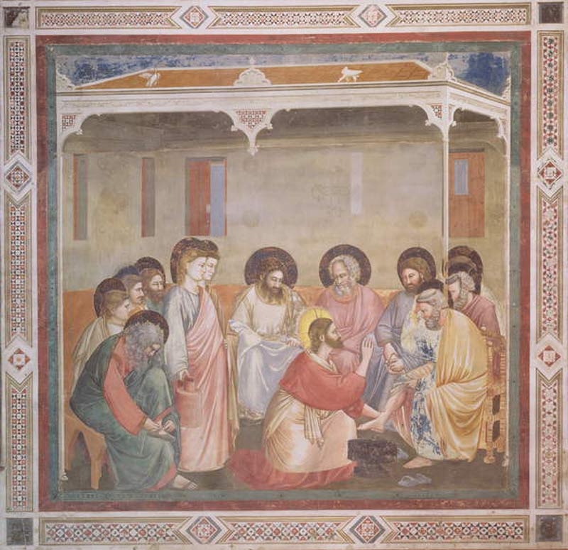 Christ Washing the Disciples' Feet from Giotto (di Bondone)