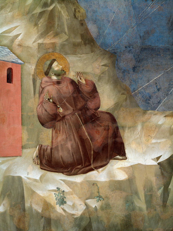 Die Stigmatisation des hl. Franziskus auf dem Berg La Verna from Giotto (di Bondone)