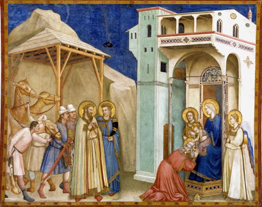 Die Anbetung der Koenige from Giotto (di Bondone)