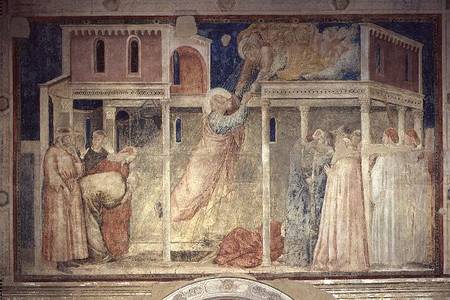 The Ascension of St. John the Evangelist, from the Peruzzi Chapel from Giotto (di Bondone)