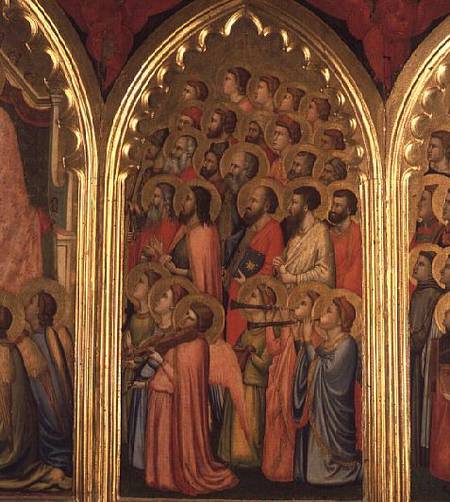 Coronation of the Virgin Polyptych (middle right panel) from Giotto (di Bondone)