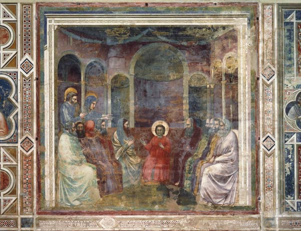 12-year-old Jesus in temple / Giotto from Giotto (di Bondone)