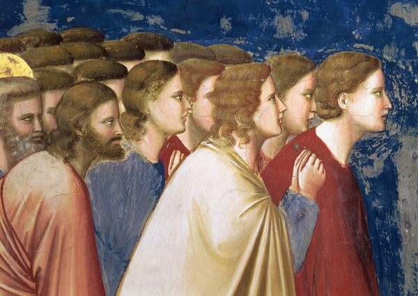 The Virgin's Suitors Praying before the Rods in the Temple from Giotto (di Bondone)