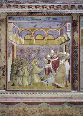 Die Bestaetigung der Ordensregel des hl. Franziskus durch Papst Innozenz III.