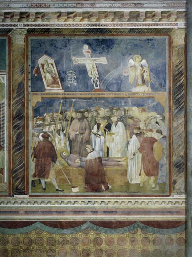 Der unglaeubige Hieronymus ueberzeugt sich von der Echtheit der Wundmale des hl. Franziskus from Giotto (di Bondone)