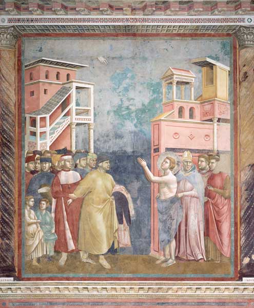 St. Francis Renounces his Father's Goods and Earthly Wealth from Giotto (di Bondone)