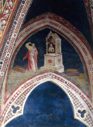 Der an dem Bild des hl. Nikolaus sich raechende Jude from Giotto (Schule)