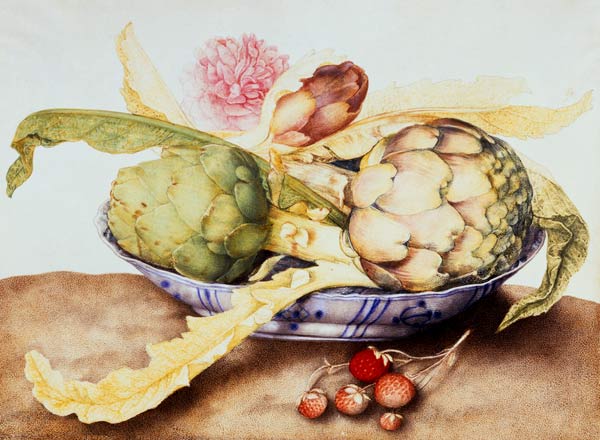 G.Garzoni / Bowl of Artichokes / c.1650 from Giovanna Garzoni