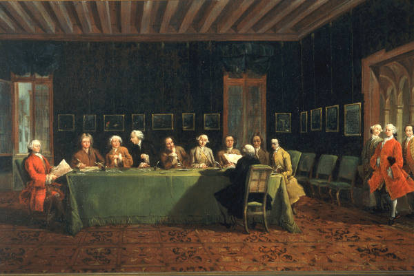 G.A.Guardi /Convegno diplomatico/ Paint. from Giovanni Antonio Guardi