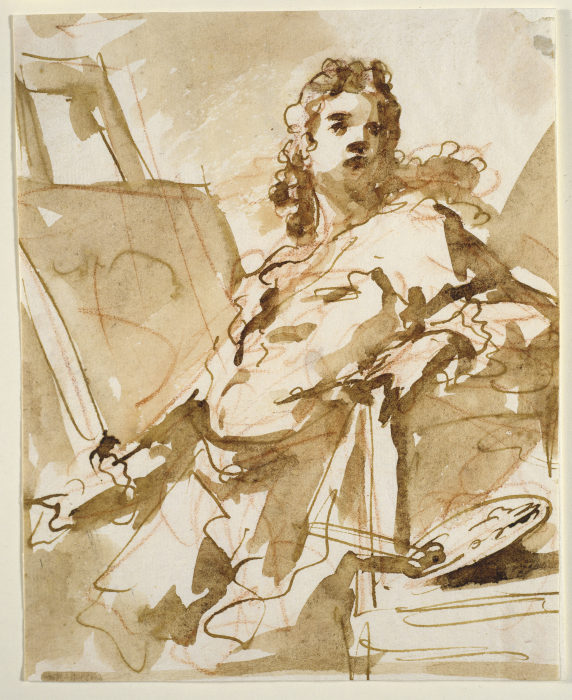 Self-Portrait in Front of the Easel from Giovanni Antonio Pellegrini