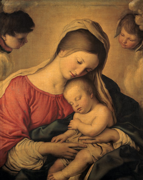 Maria with the slumbering Jesuskind. from Giovan Battista detto "Il Sassoferrato" Salvi