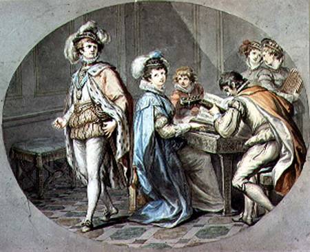 The Jealousy of Darnley from Giovanni Battista Cipriani