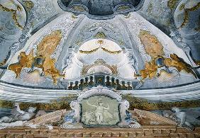 Trompe l'oeil, from the ceiling of the ballroom (fresco)