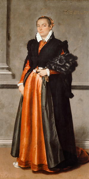 Portrait of a noblewoman Pace Rivola Spini from Giovanni Battista Moroni